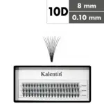 Kalentin Extensiones De Pestañas En Mechones Sin Nudos 10D 0,10 8mm
